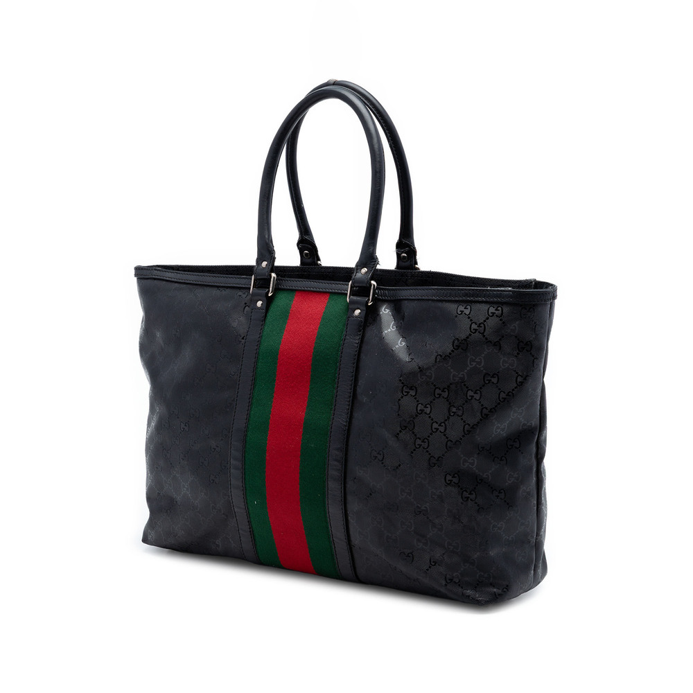 Pre-Loved Gucci Fiat 500 Large GG Imprime Web Tote - Picture 2 of 6